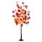 6ft. Pre-Lit Autumn Weeping Maple Artificial Fall Tree with 300 Warm White LED Lights